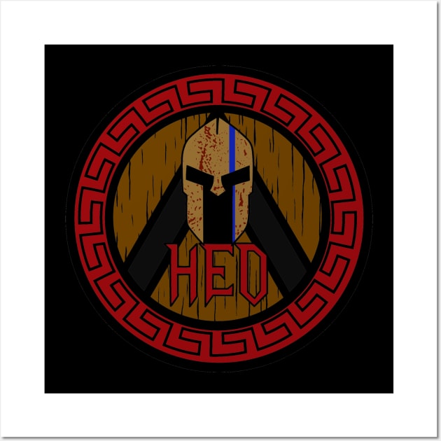 HED Spartan Shirt Wall Art by knightwatchpublishing